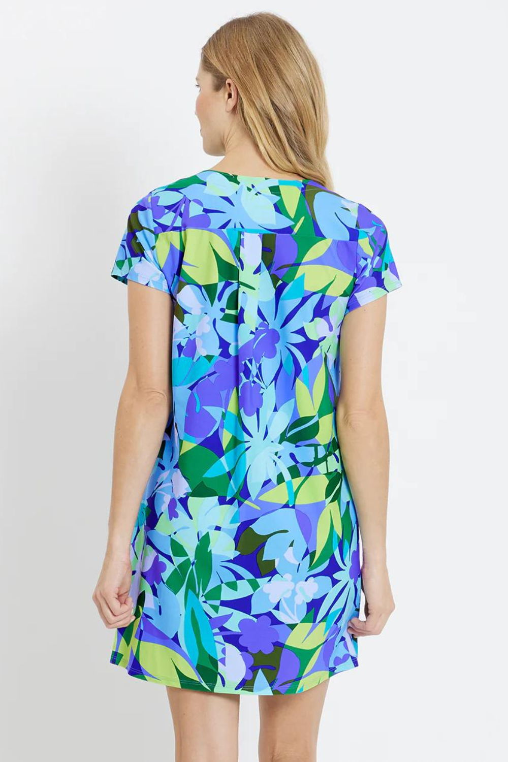 Jude Connally Ella T-Shirt Dress - Kaleidoscope Floral Iris