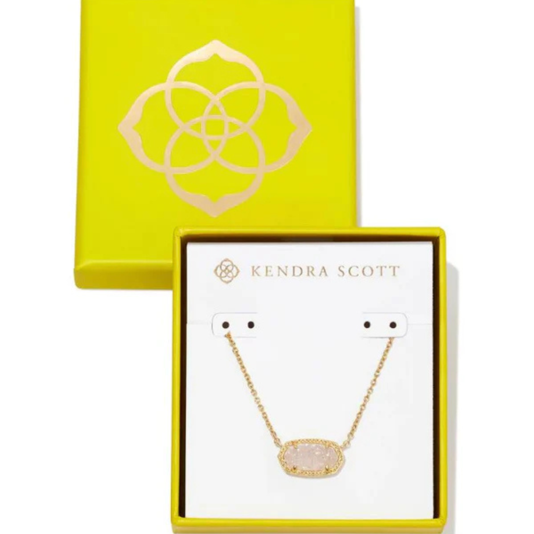 Kendra Scott Boxed Elisa Drusy Necklace - Gold