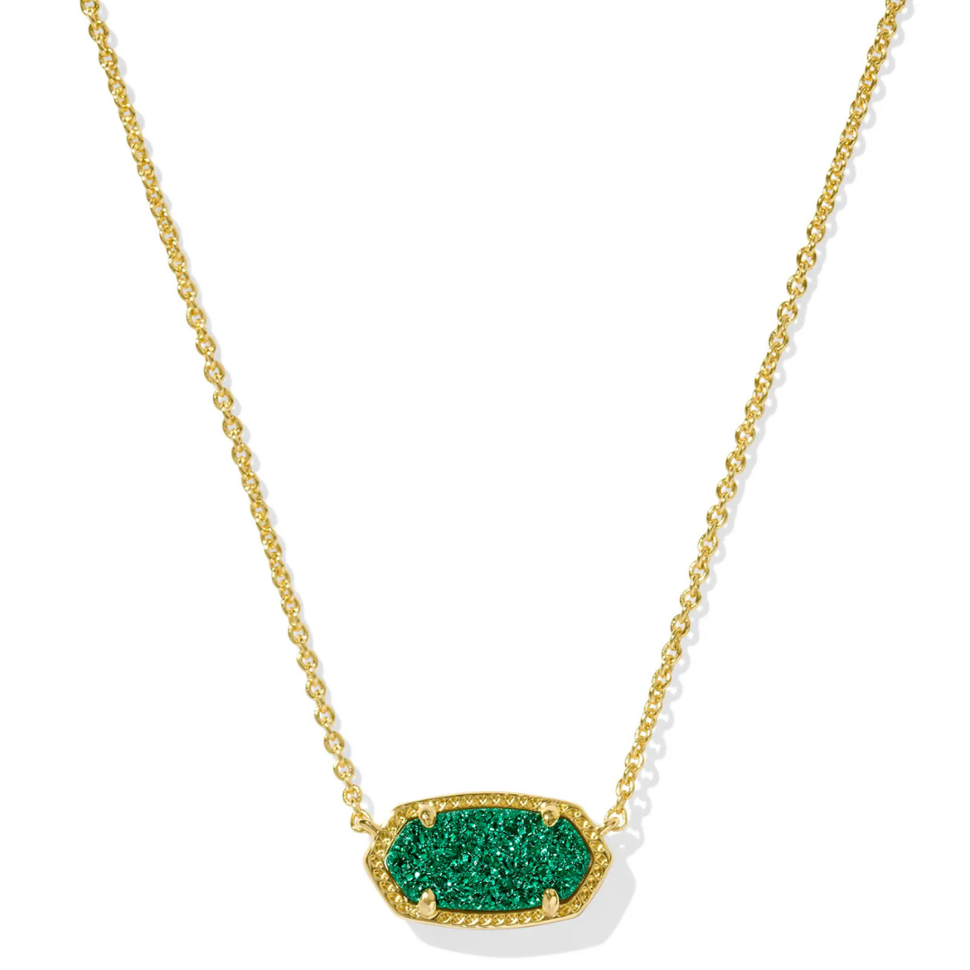 Kendra Scott Elisa Short Pendant Necklace- Drusy