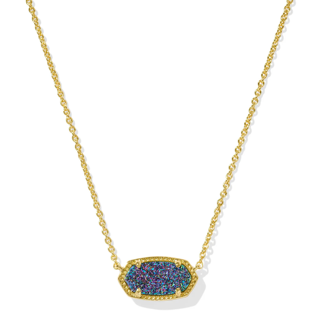 Kendra Scott Gold Elisa Necklace - Multi Druzy