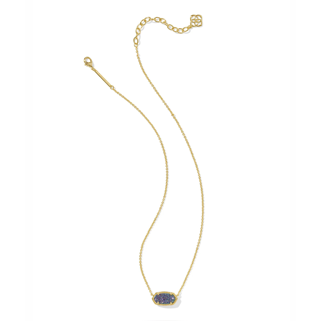 Kendra Scott Gold Elisa Necklace - Multi Druzy