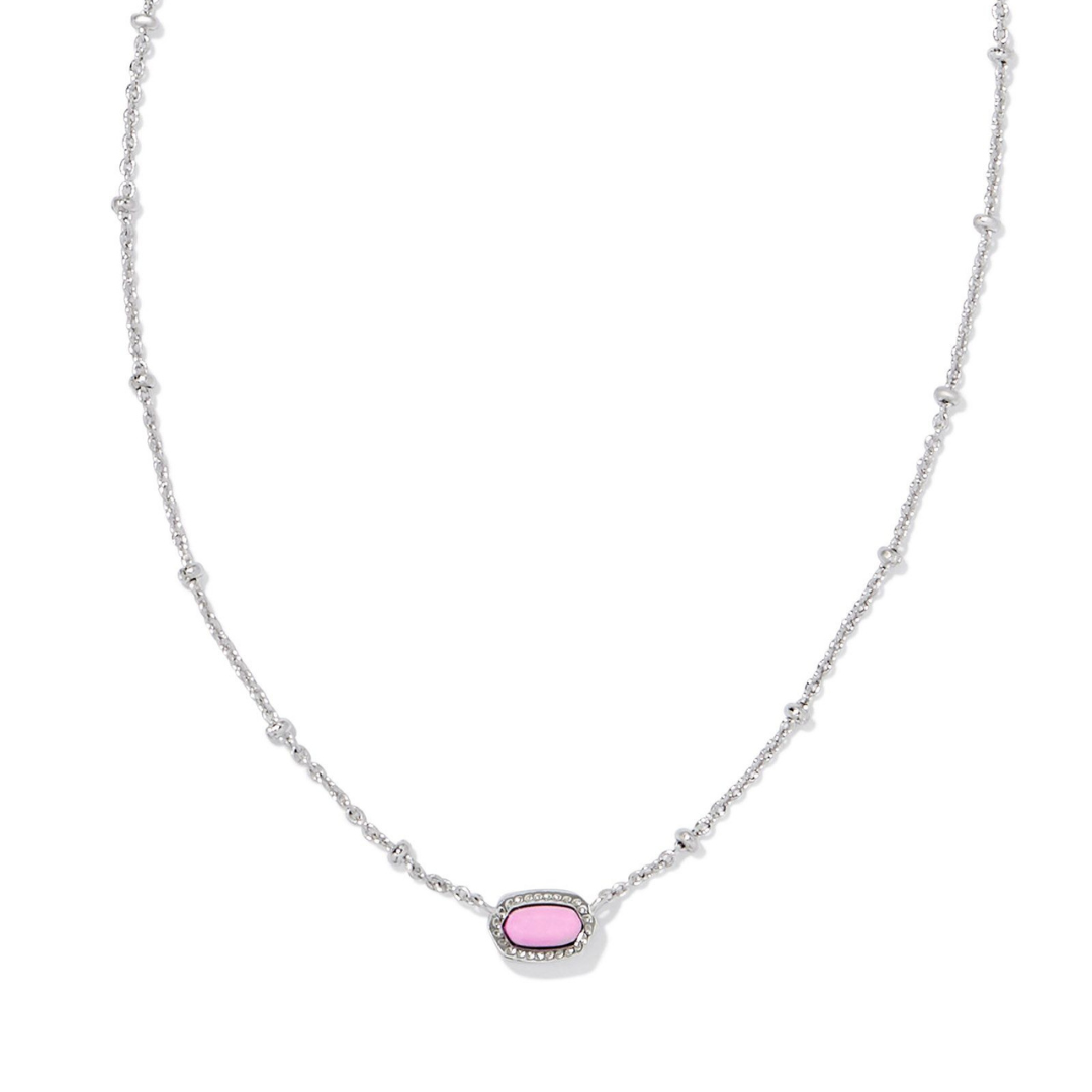 Kendra Scott Mini Elisa Satellite Necklace - Rhodium