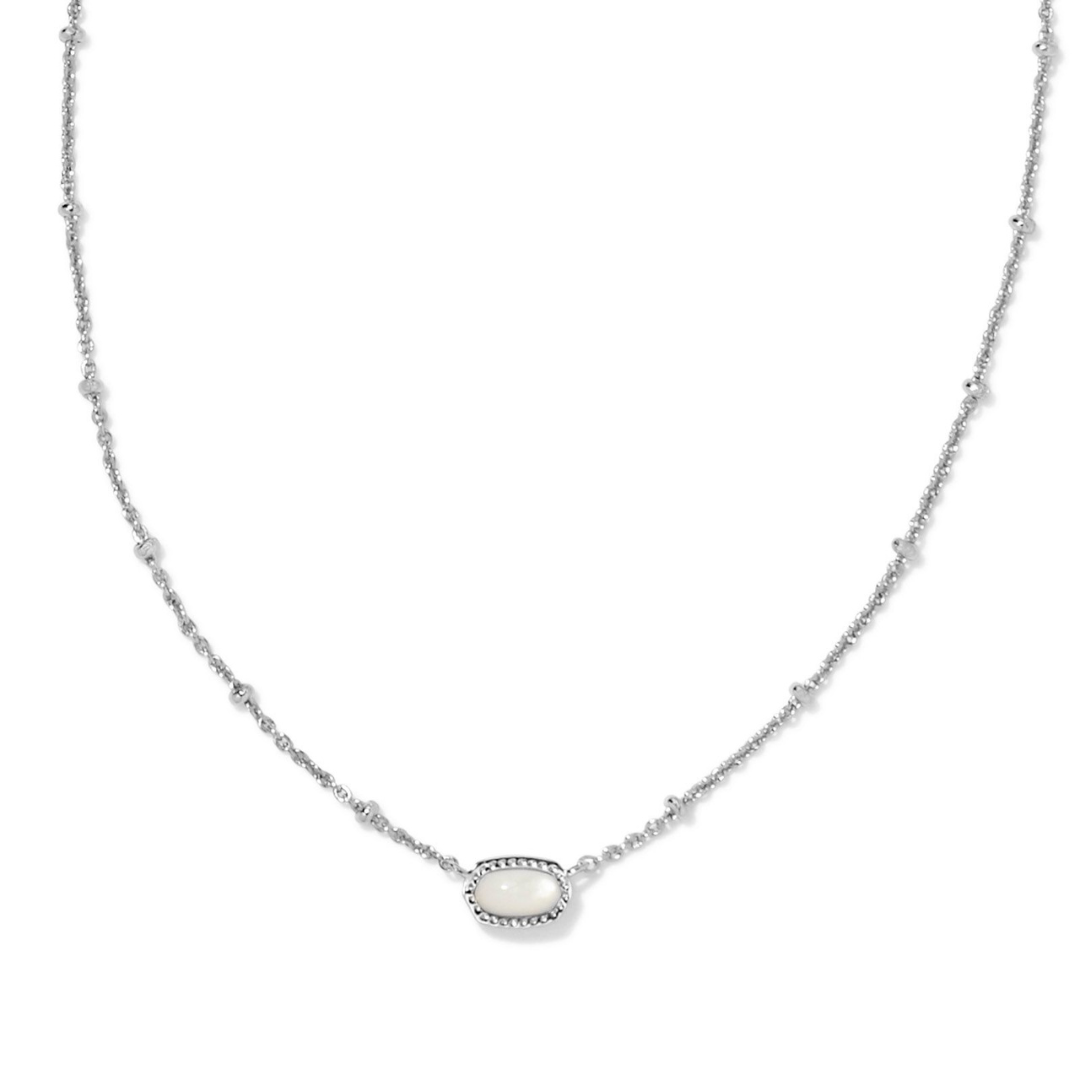 Kendra Scott Mini Elisa Necklace - Rhodium