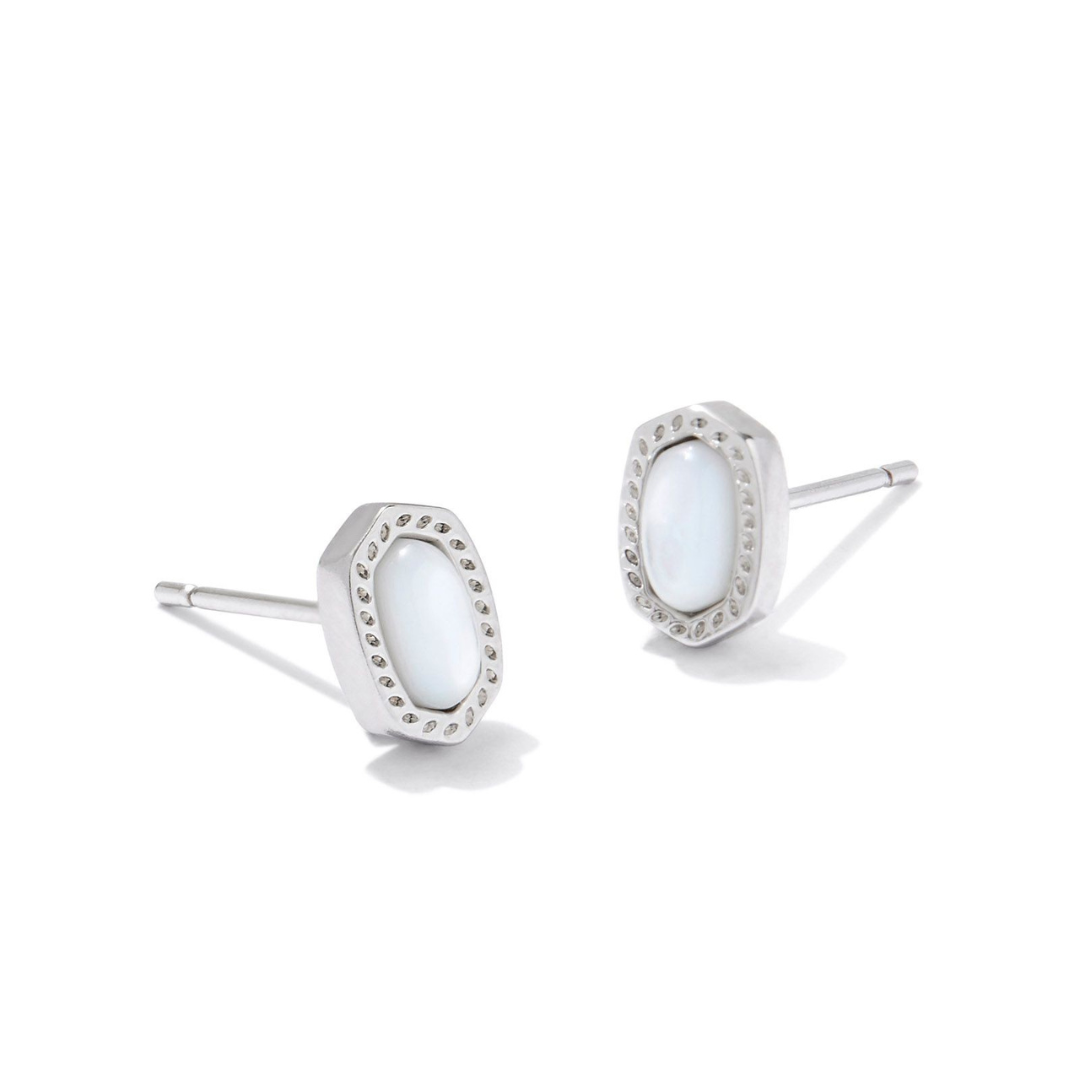 Kendra Scott Mini Ellie Stud Earrings - Rhodium