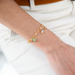 Kimberly James Jewelry Beaded Bracelet - Pearl & Golden Pyrite - The Cottage