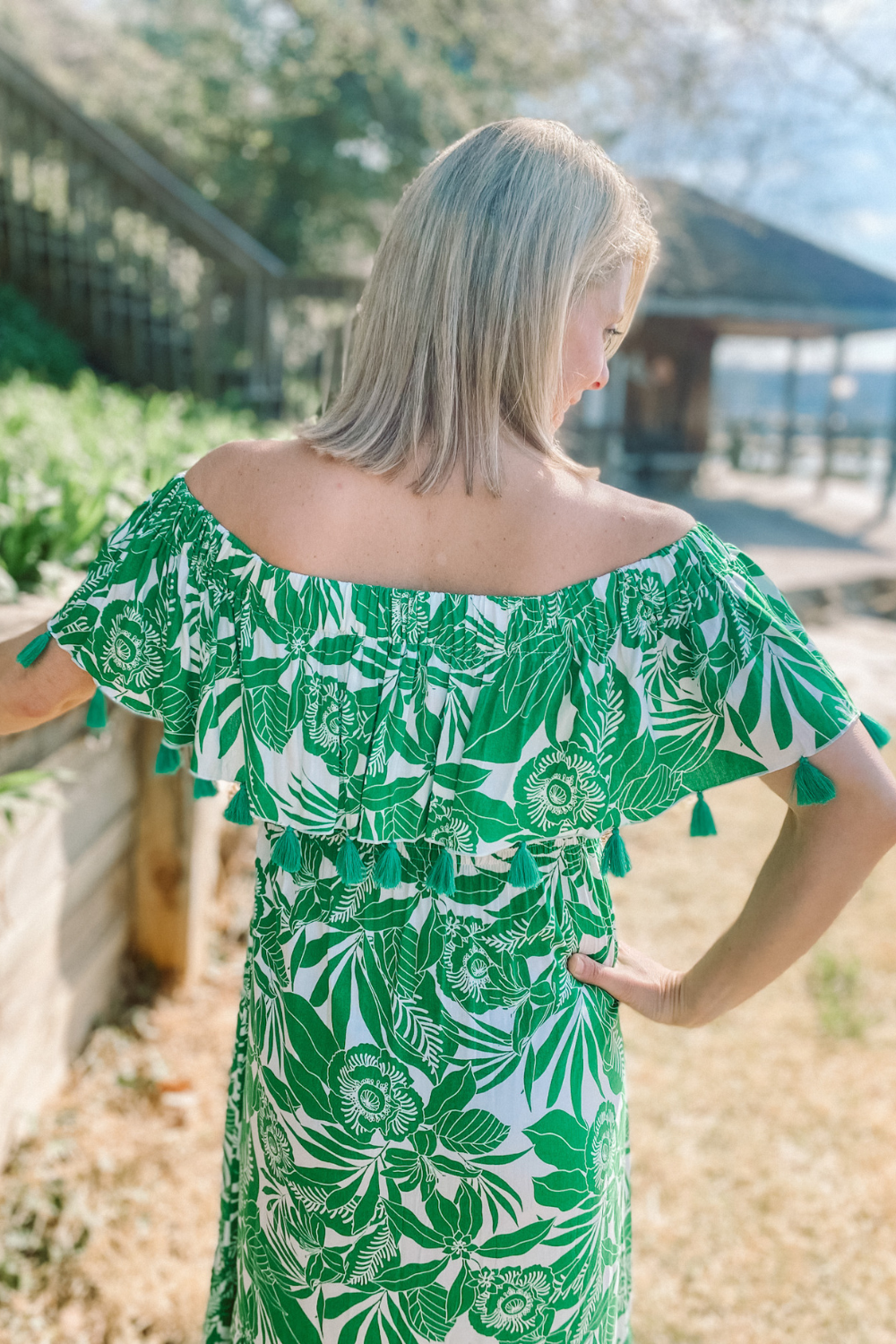 La Mer Luxe Monica Midi Dress - Emerald Mykonos