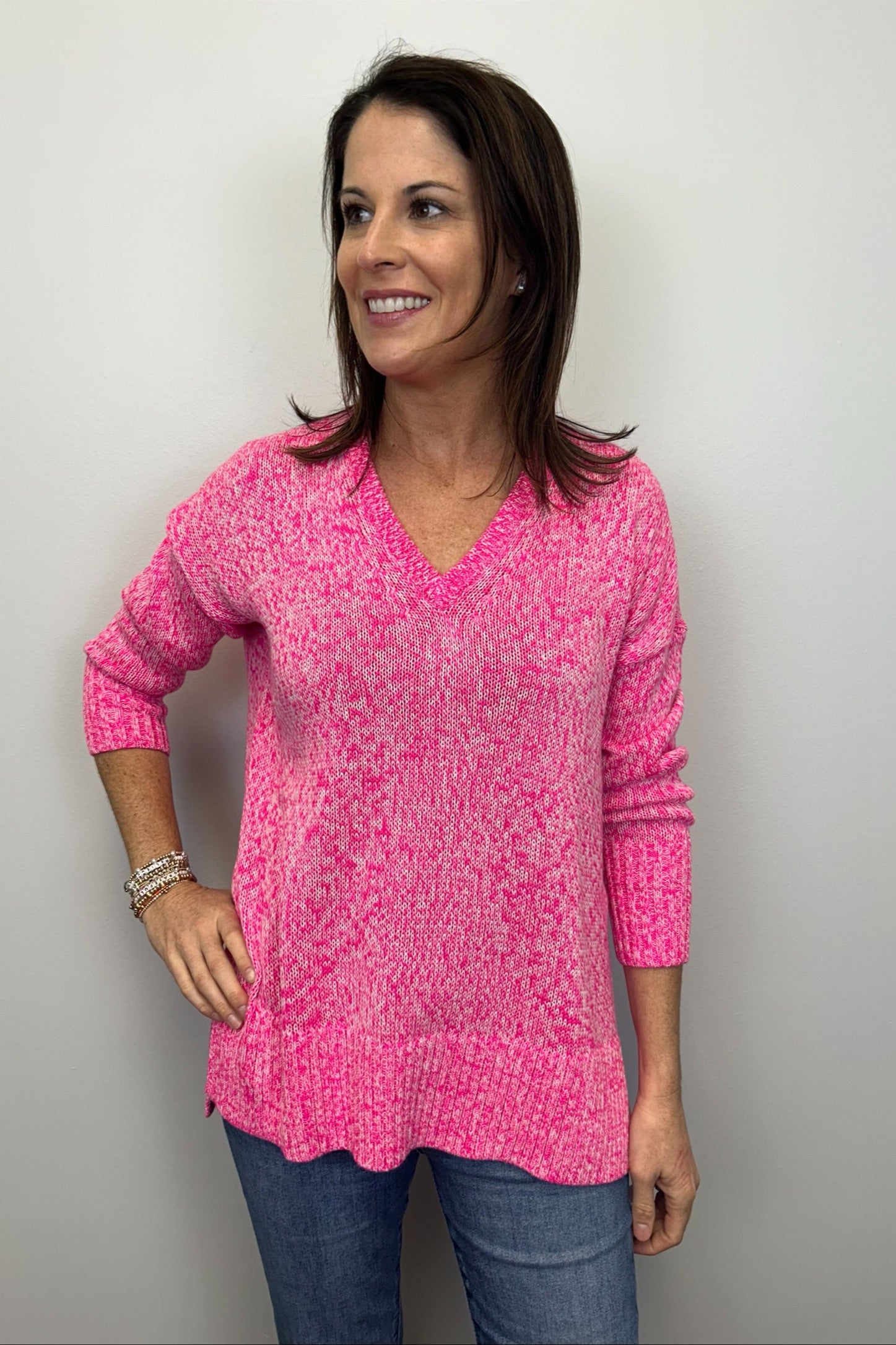 Lilly Pulitzer Bedford Sweater - Passion Fruit Pink Marl