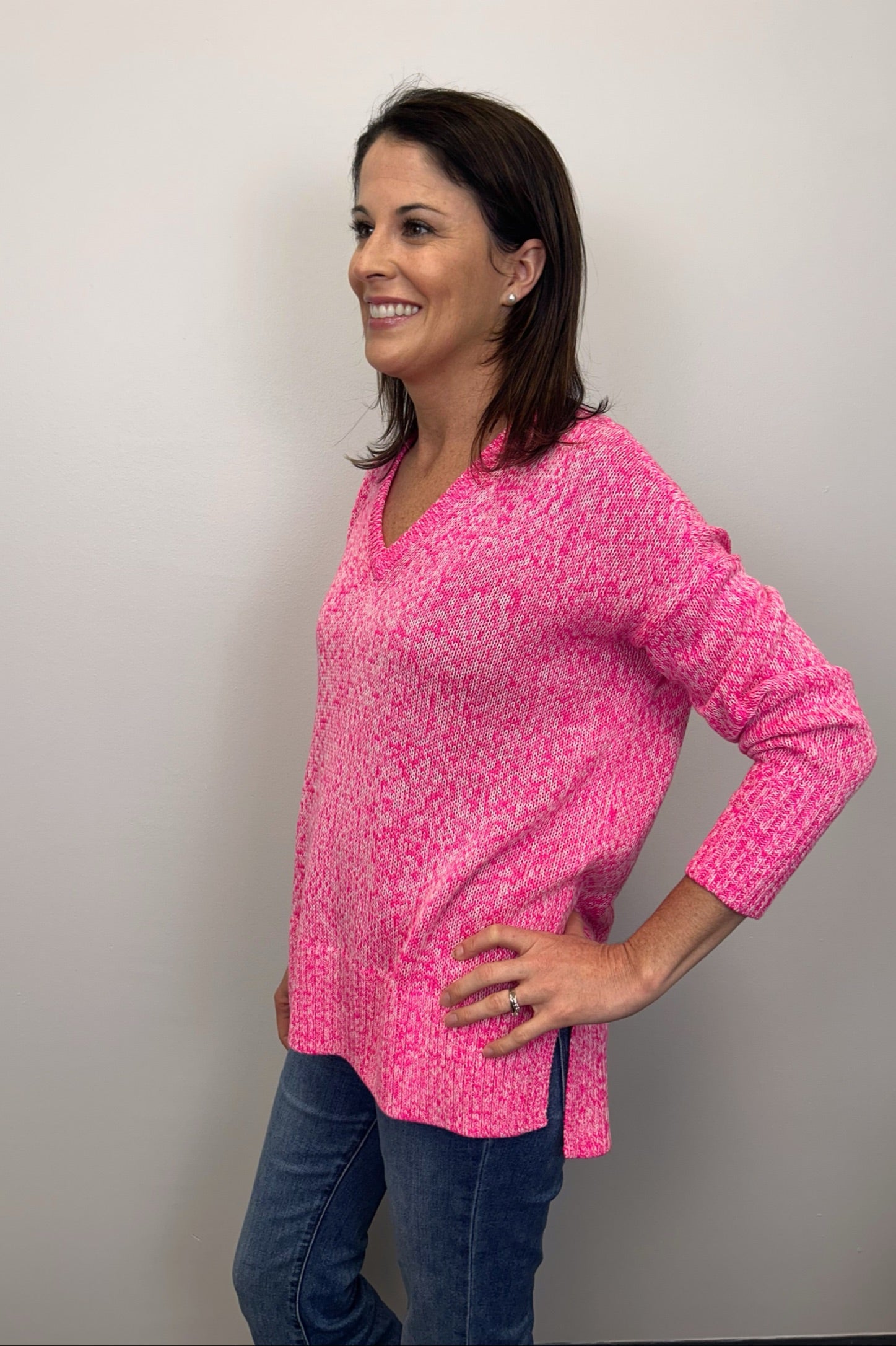 Lilly Pulitzer Bedford Sweater - Passion Fruit Pink Marl