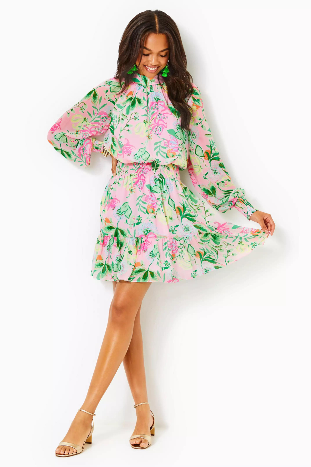 Lilly Pulitzer Ellielynn Long Sleeve Dress - Amore Spritzer