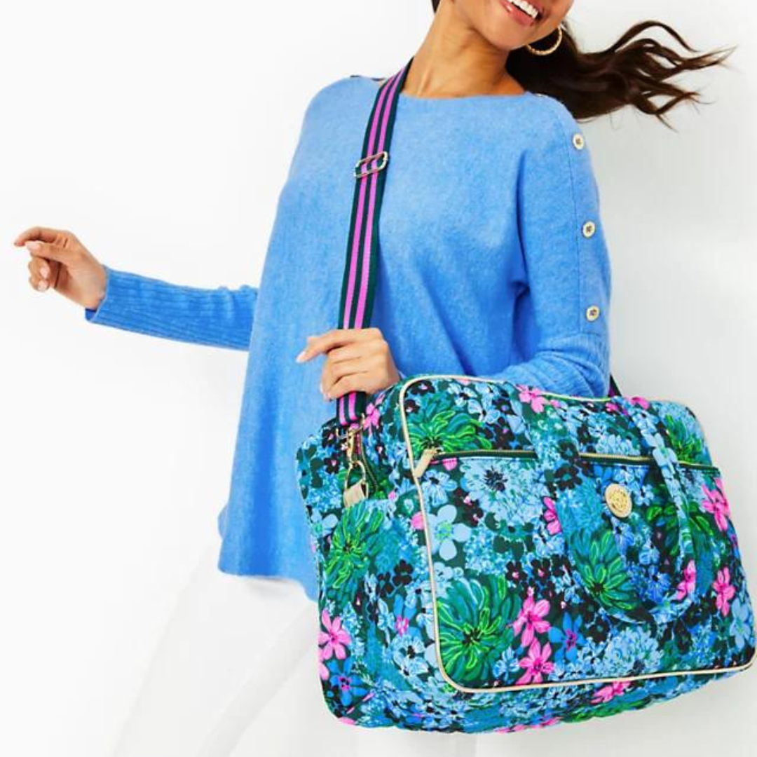 Lilly Pulitzer Everson Quilted Weekender - The Cottage