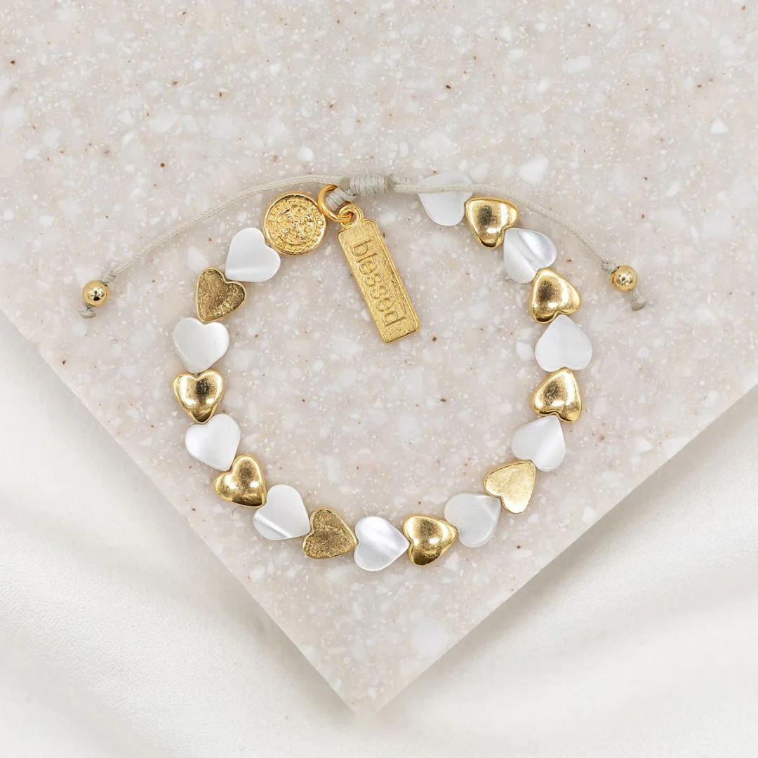 My Saint My Hero Sisters of the Heart Bracelet - Gold