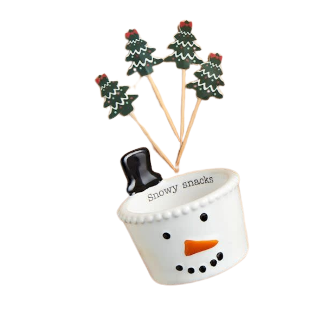 Mud Pie Christmas Character Toothpick Tidbit Set