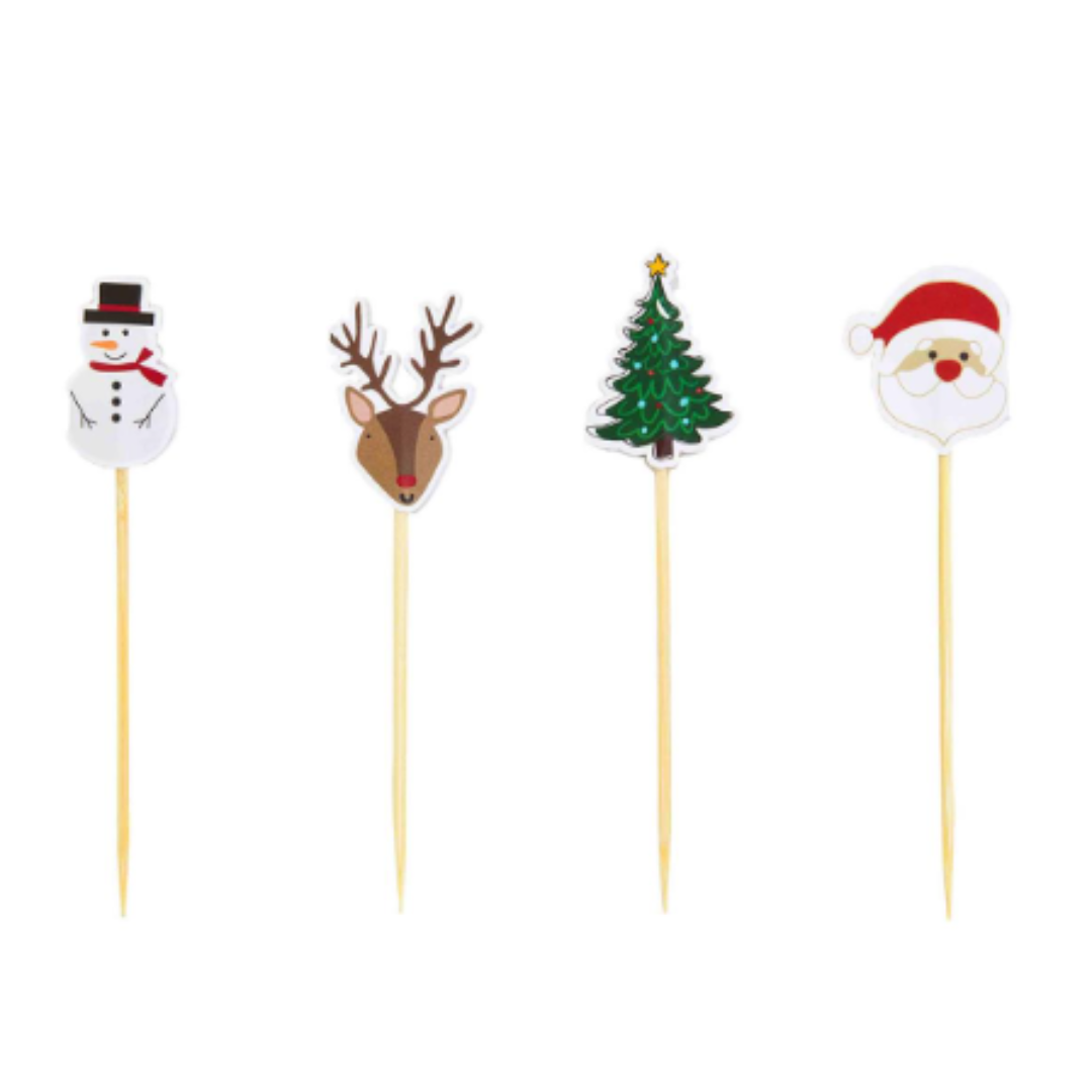 Mud Pie Christmas Toothpick Jar