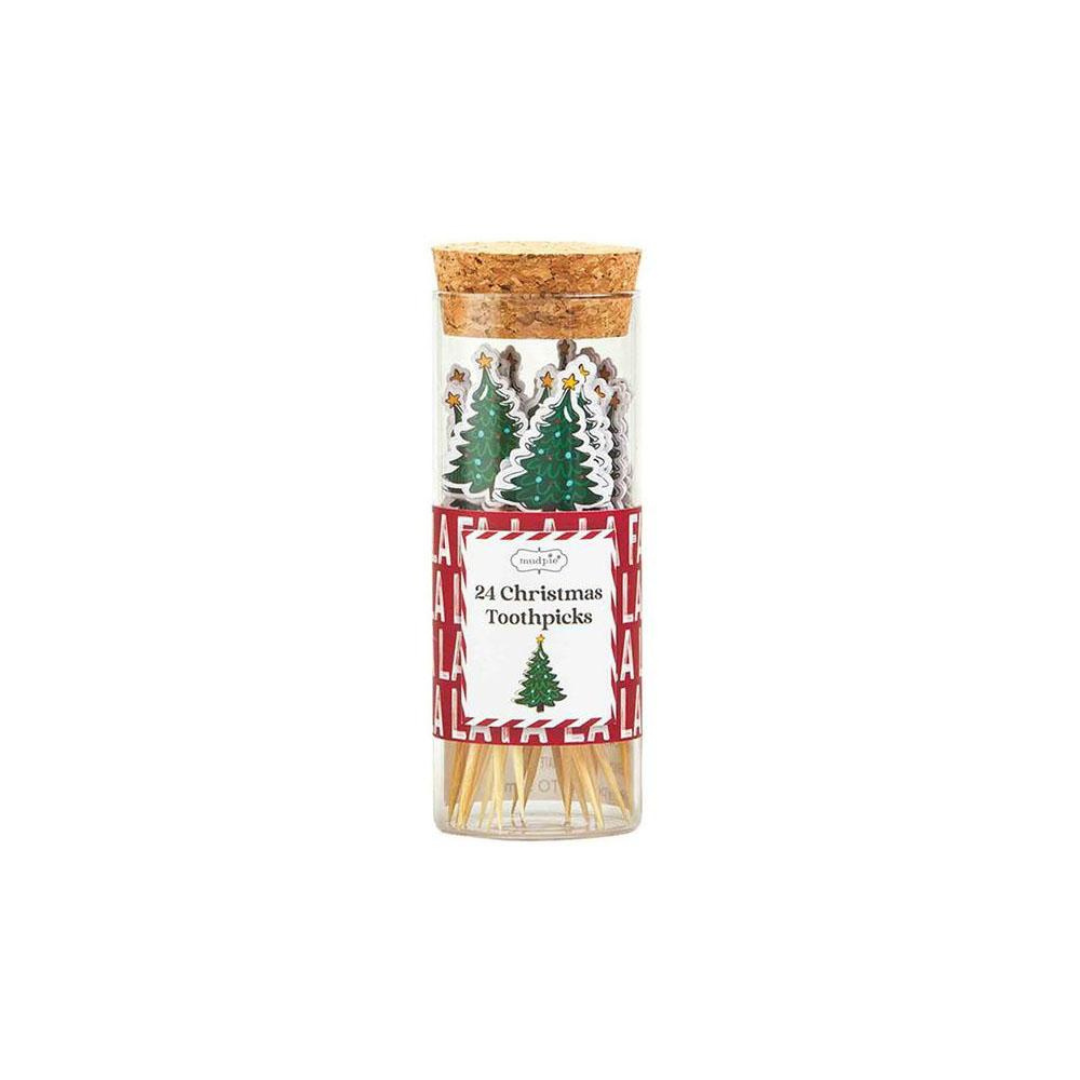 Mud Pie Christmas Toothpick Jar