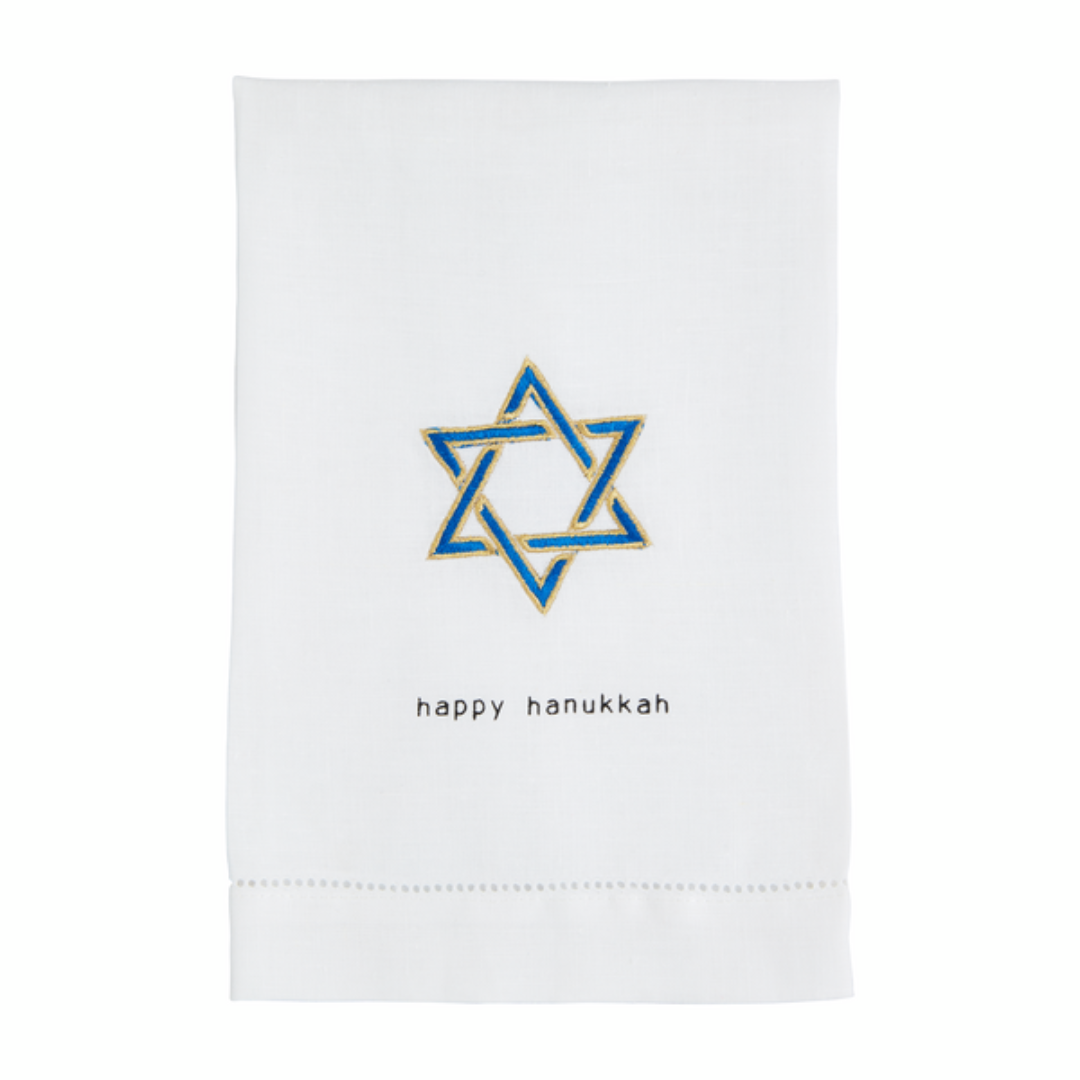 Mud Pie Hanukkah Applique Towel