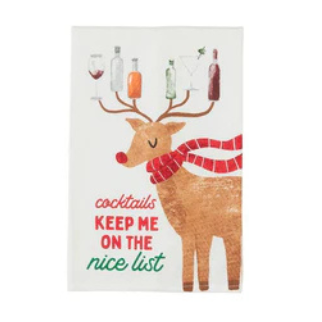 Mud Pie Holiday Bar Towel