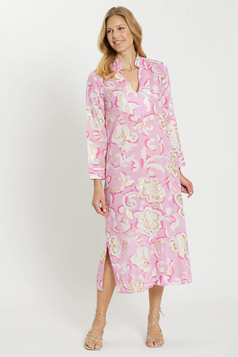 Jude Connally Lyra Long Sleeve Dress - Grand Floral Pink