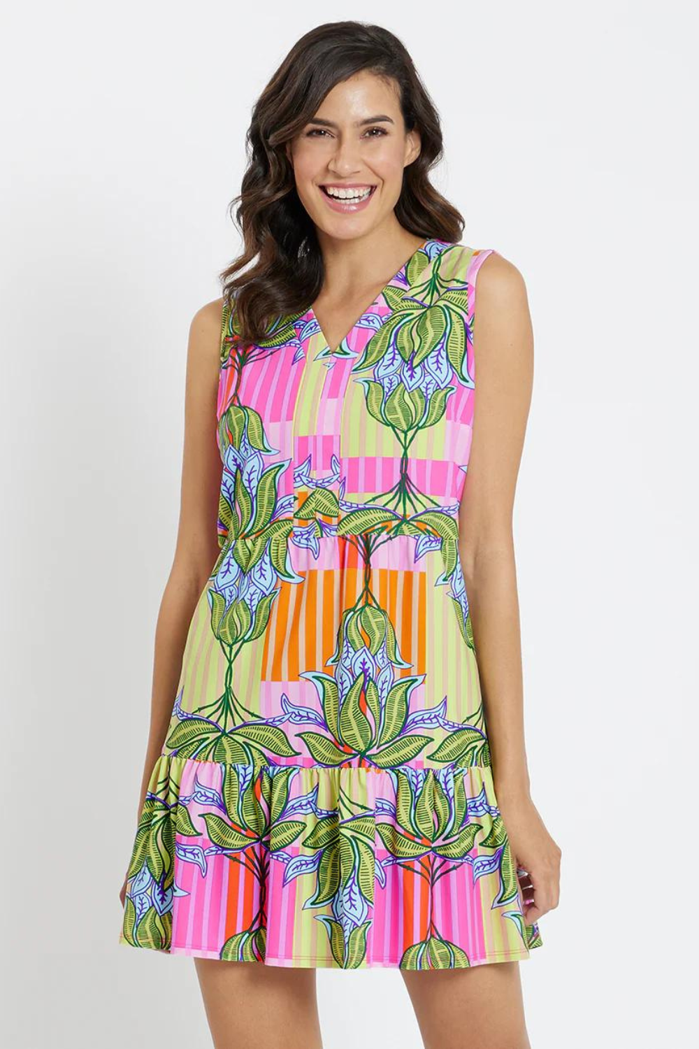 Jude Connally Annabelle Mini Dress - Lotus Multi