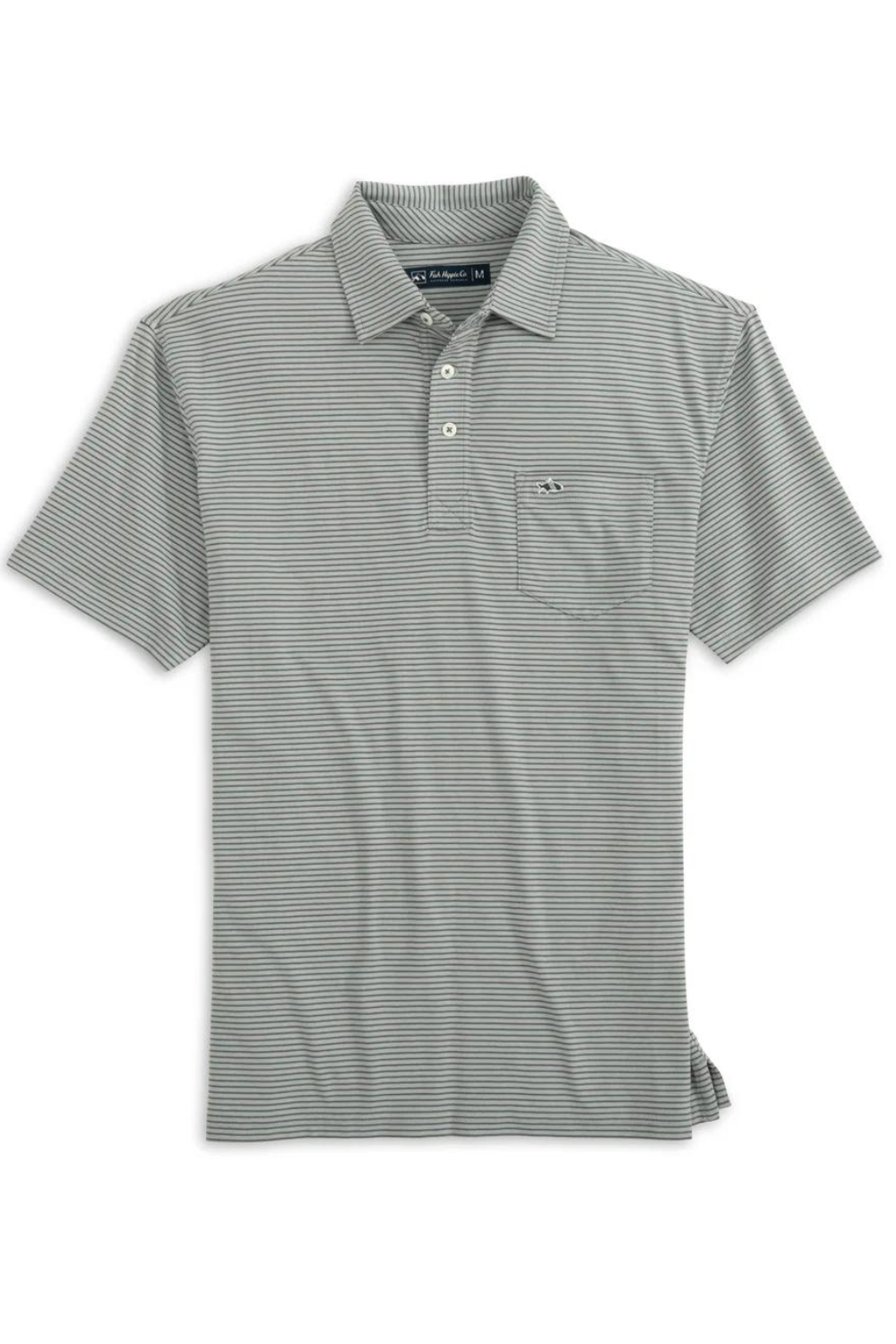 Fish Hippie Shellbine Stripe Polo - Quarry