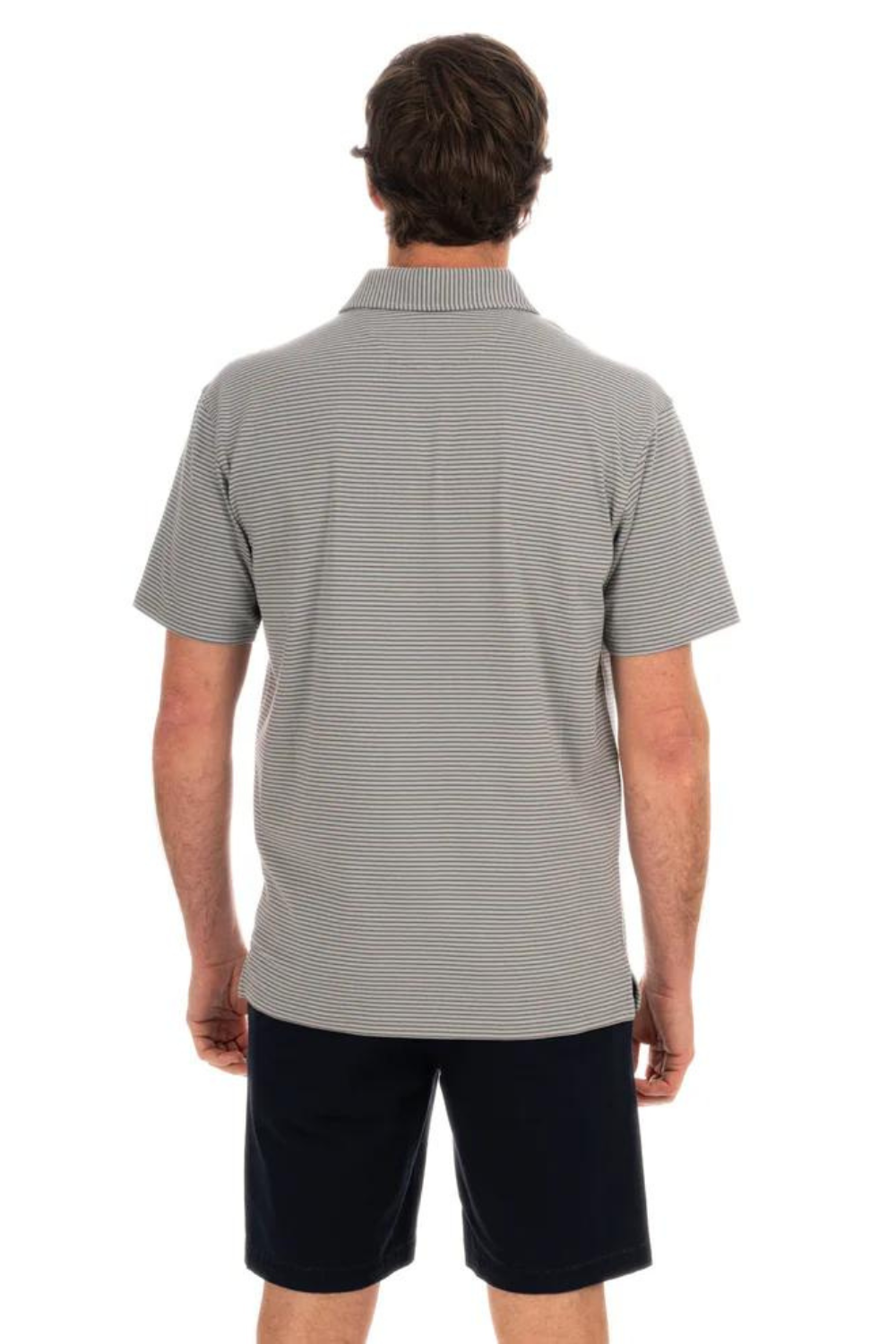 Fish Hippie Shellbine Stripe Polo - Quarry