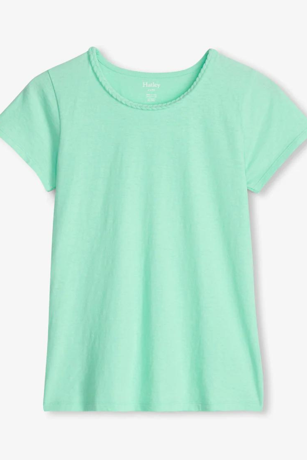 Hatley Braided Neck Tee - Ice Green