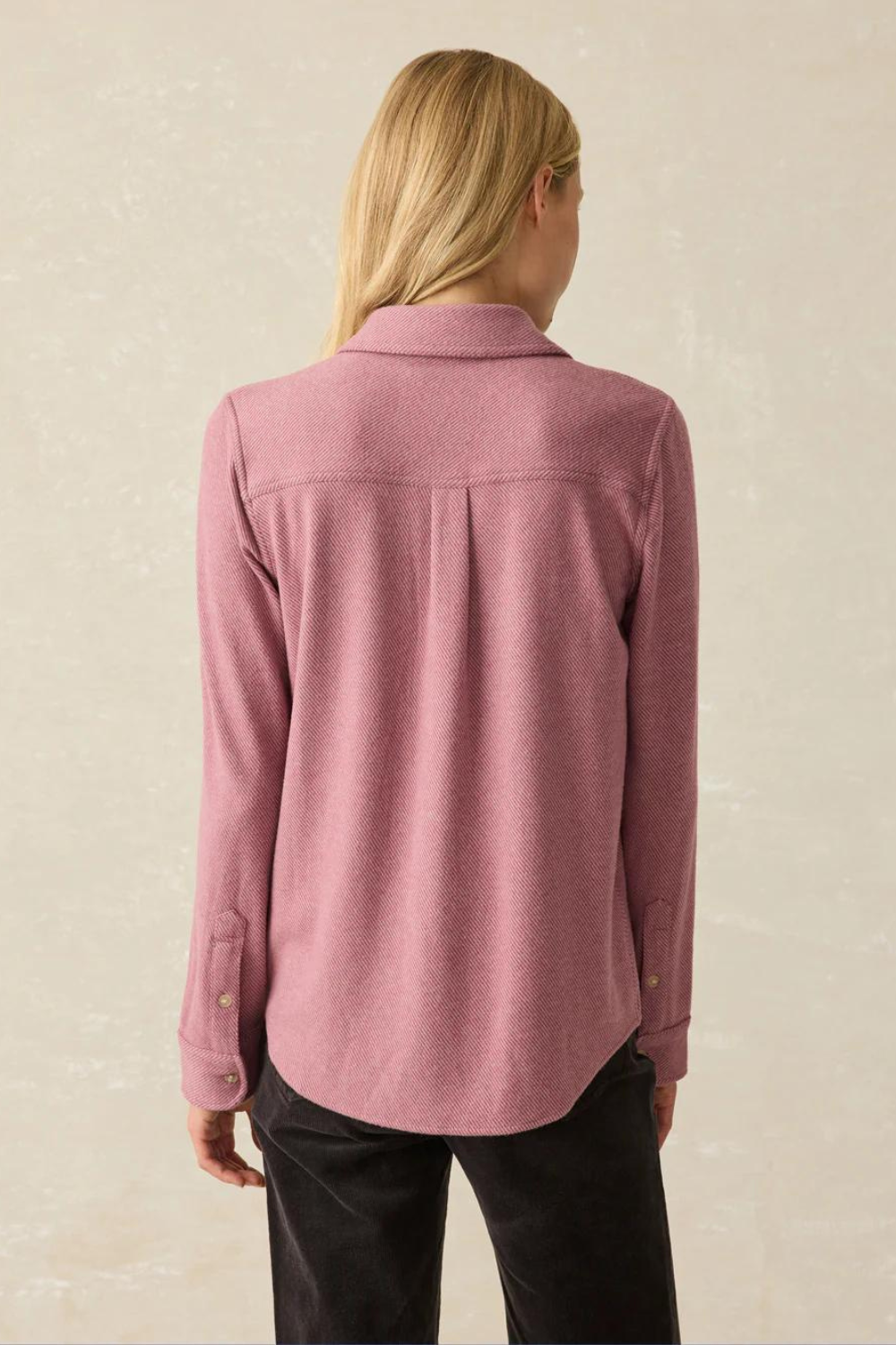 Faherty Legend Sweater Shirt - Rose Twill