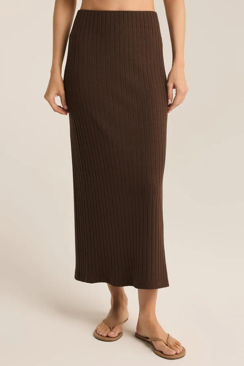 Z Supply Louisa Rib Midi Skirt