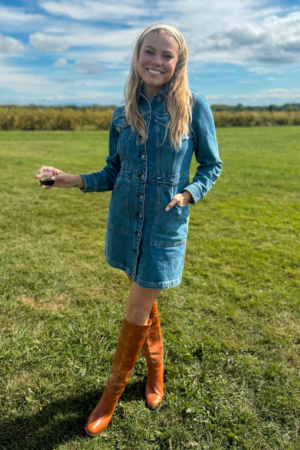 Faherty Michelle Denim Dress - Sea Bright Wash