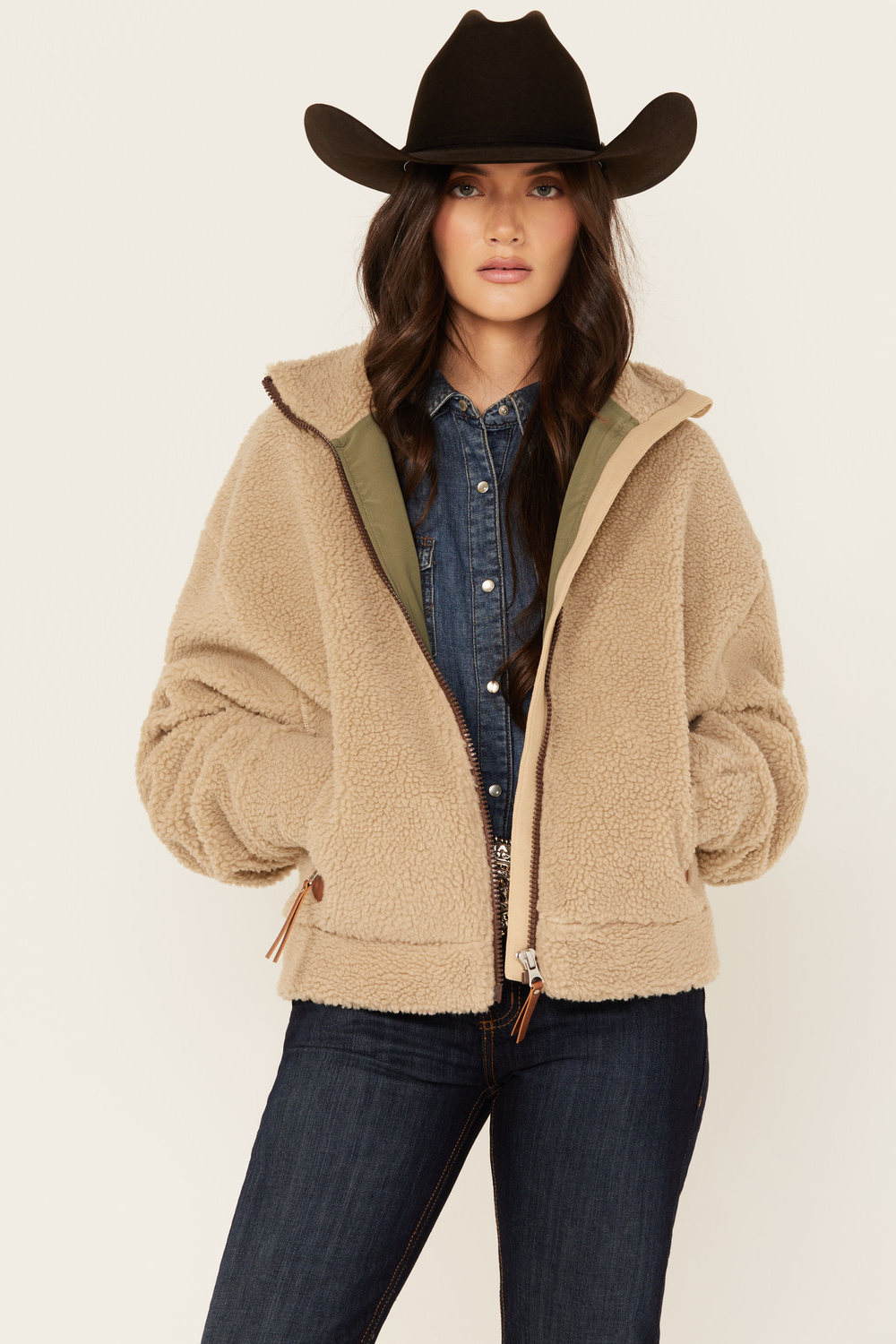 Wanakome Tasmin Sherpa Zip Jacket