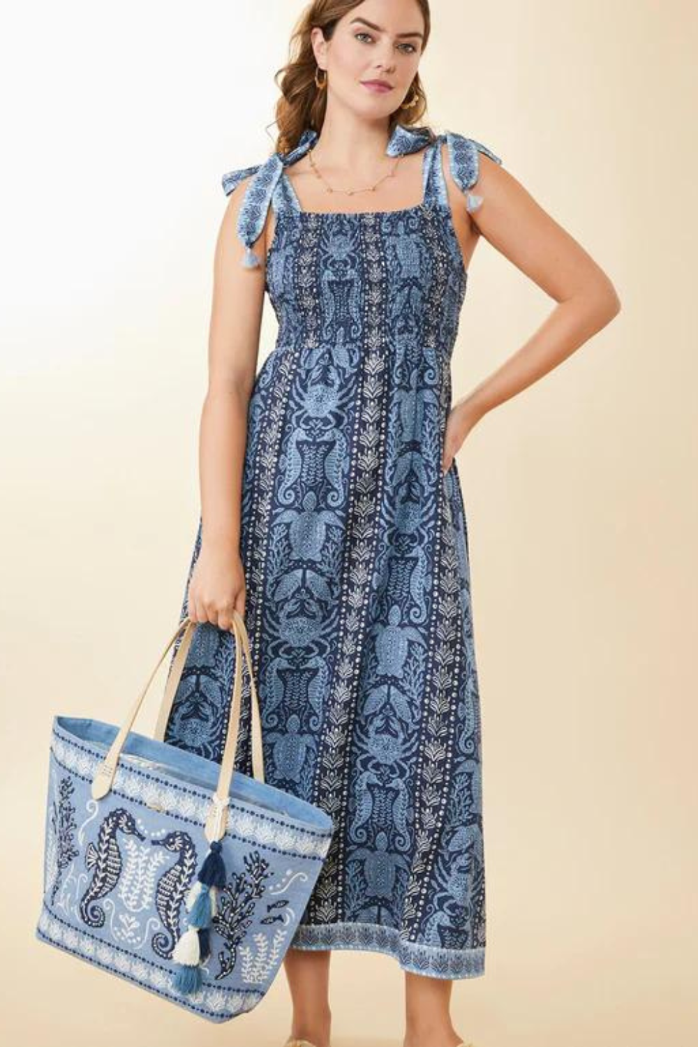 Spartina Saylor Midi Dress - Hamilton Sea Life