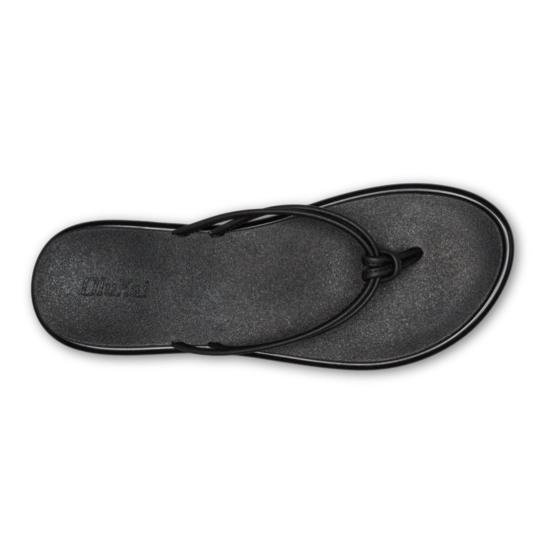 Olukai 'Aka Flip Flops - Black - The Cottage