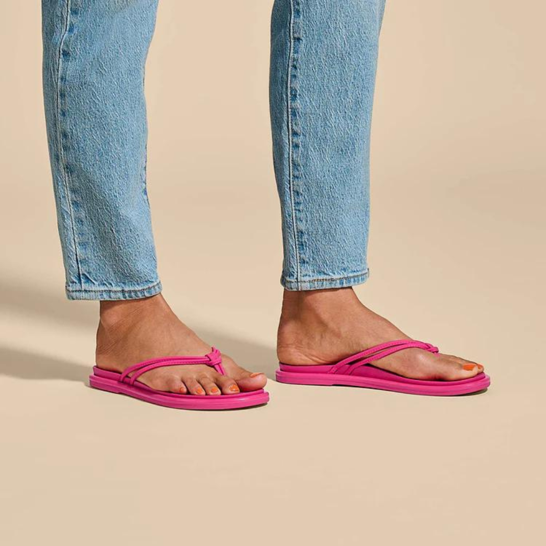 Olukai 'Aka Flip Flops - Pink Plumeria