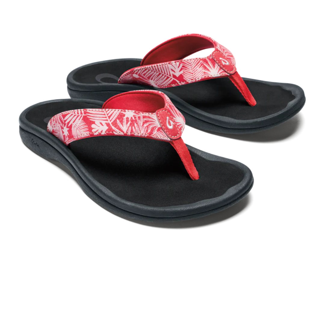 Olukai 'Ohana Flip Flops - Lehua Flower/Onyx