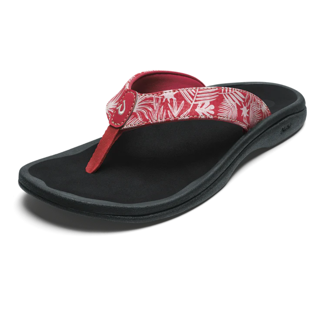 Olukai 'Ohana Flip Flops - Lehua Flower/Onyx