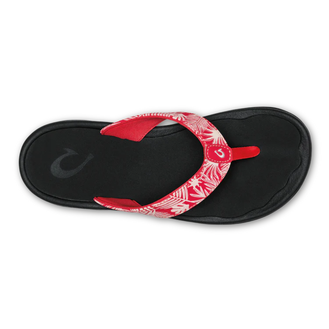 Olukai 'Ohana Flip Flops - Lehua Flower/Onyx