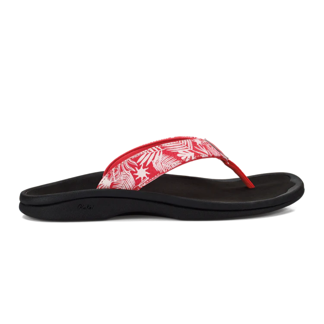 Olukai 'Ohana Flip Flops - Lehua Flower/Onyx