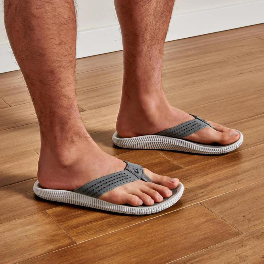 Olukai Ulele Flip Flops - Stone