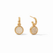 Julie Vos Heart Pavé Hoop & Charm Earrings - The Cottage