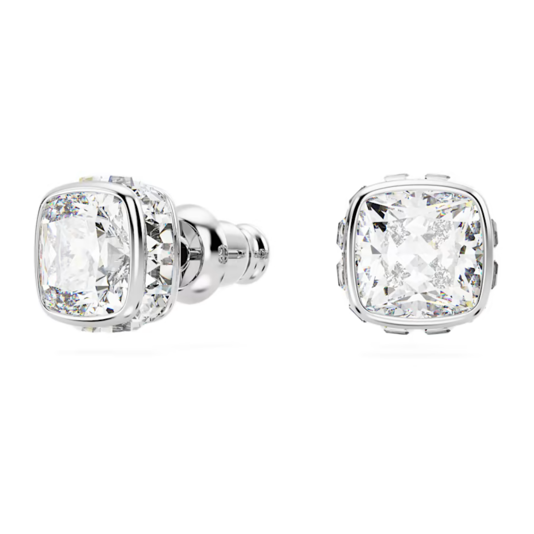 Swarovski Birthstone Square Studs - Silver