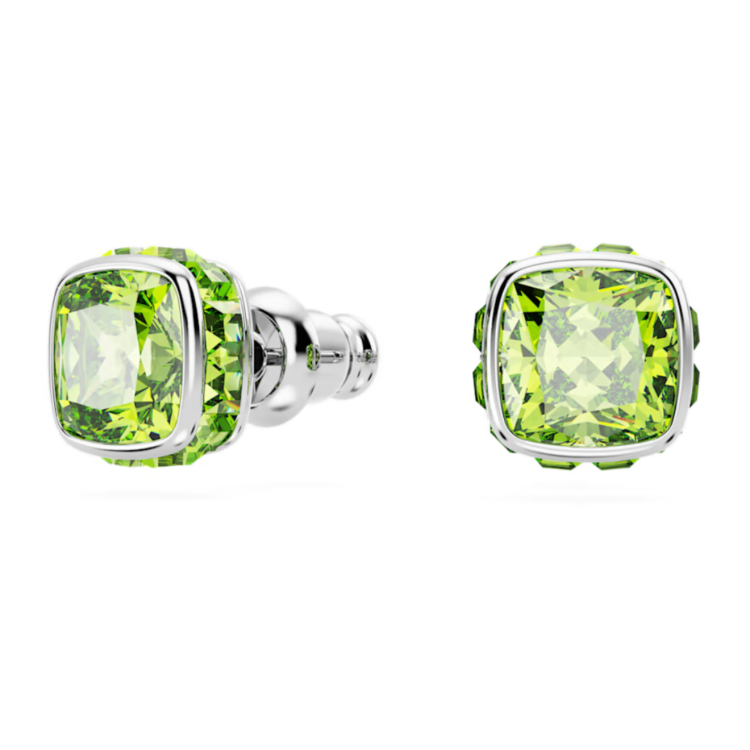 Swarovski Birthstone Square Studs - Silver