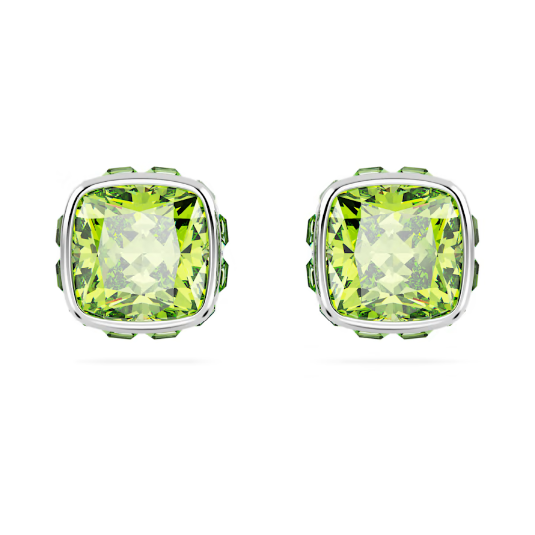 Swarovski Birthstone Square Studs - Silver