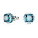 Swarovski Birthstone Square Studs - Silver - The Cottage