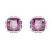 Swarovski Birthstone Square Studs - Silver - The Cottage