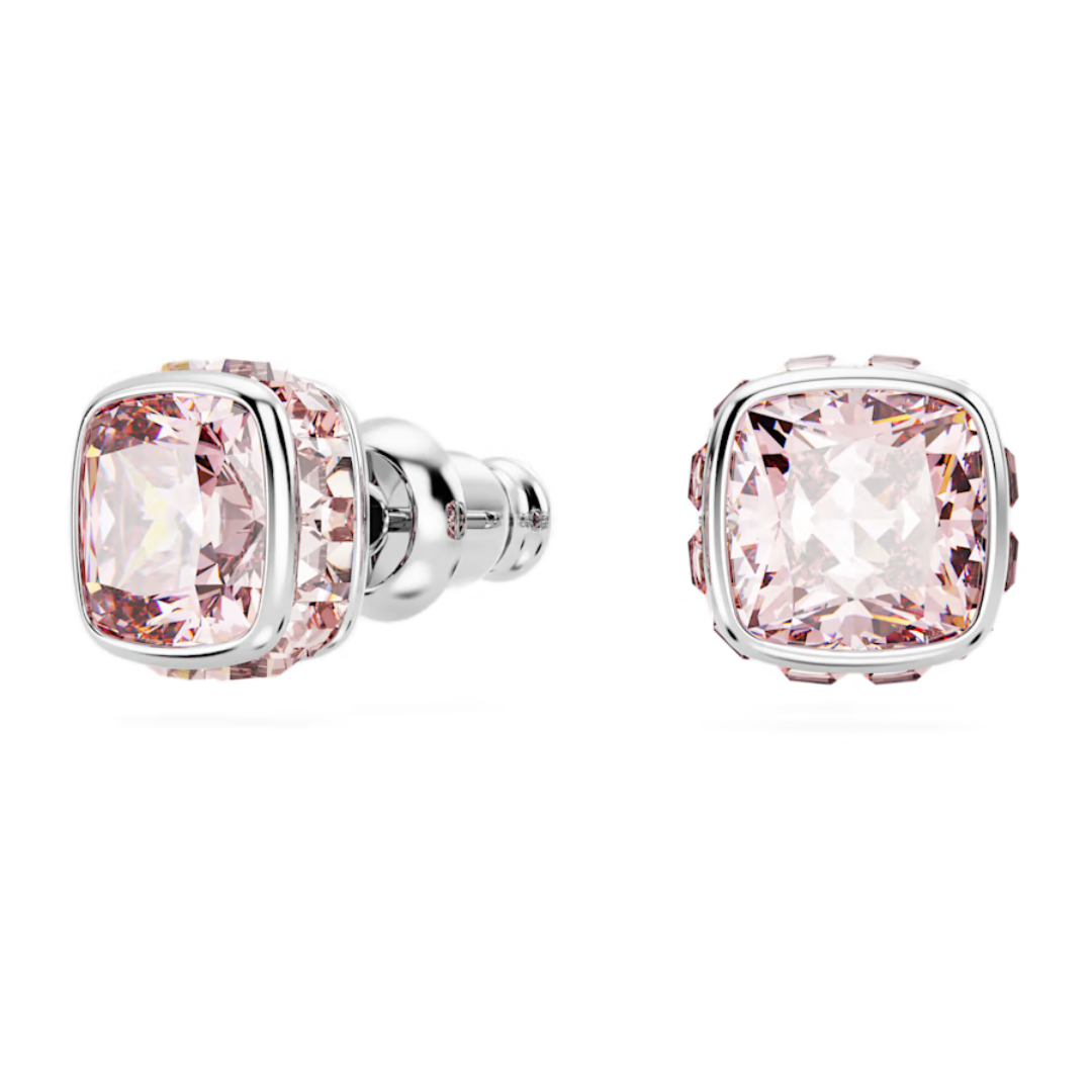 Swarovski Birthstone Square Studs - Silver