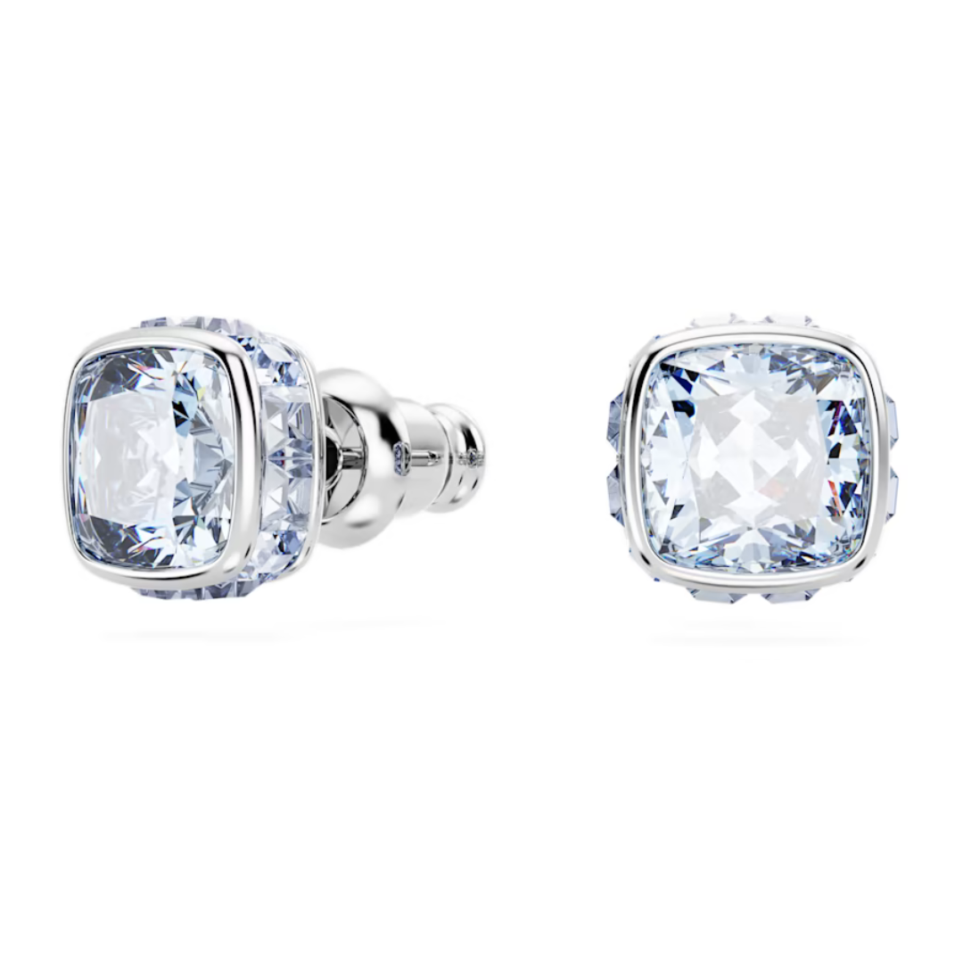 Swarovski Birthstone Square Studs - Silver