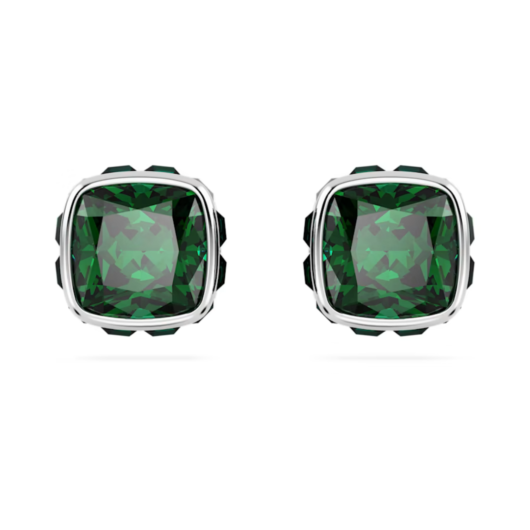 Swarovski Birthstone Square Studs - Silver