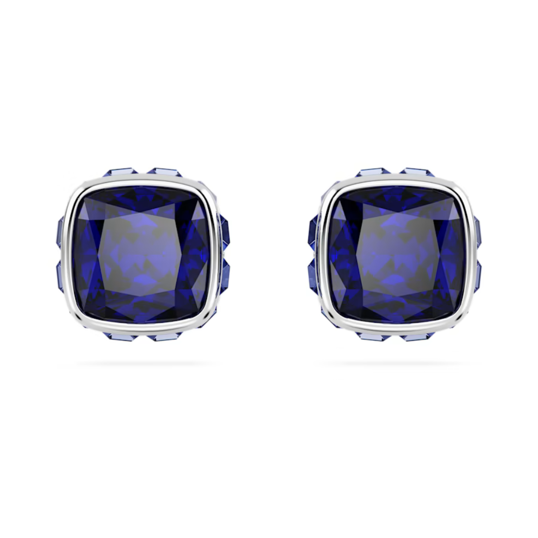 Swarovski Birthstone Square Studs - Silver