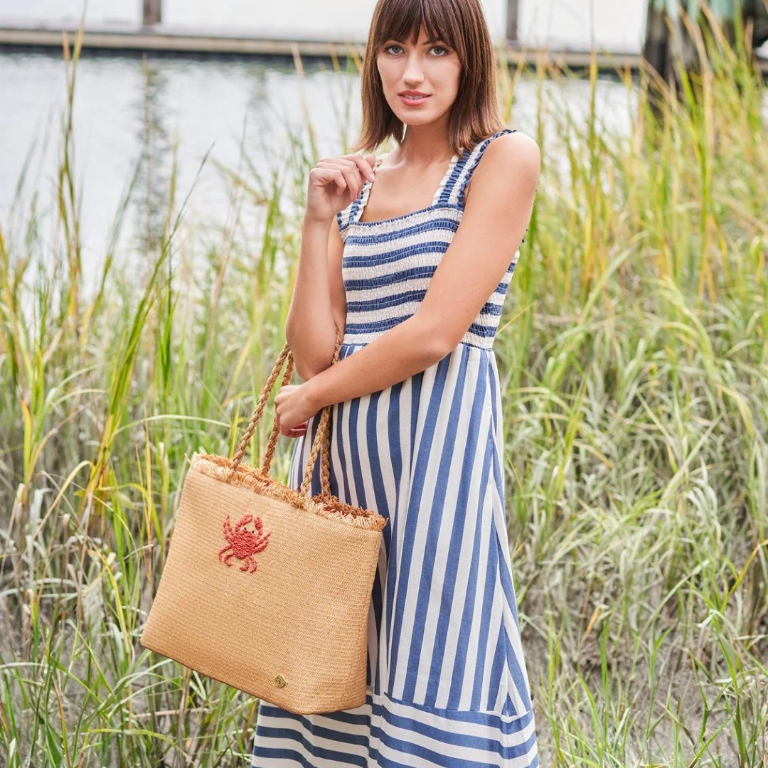 Spartina Woven Tote - Hamilton Crab - The Cottage