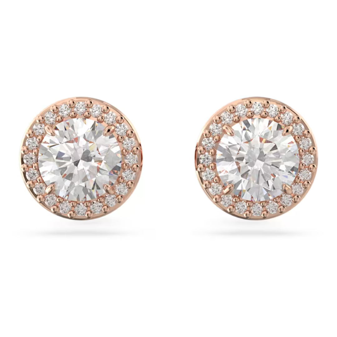 Swarovski Constella Pave Studs - Rose Gold