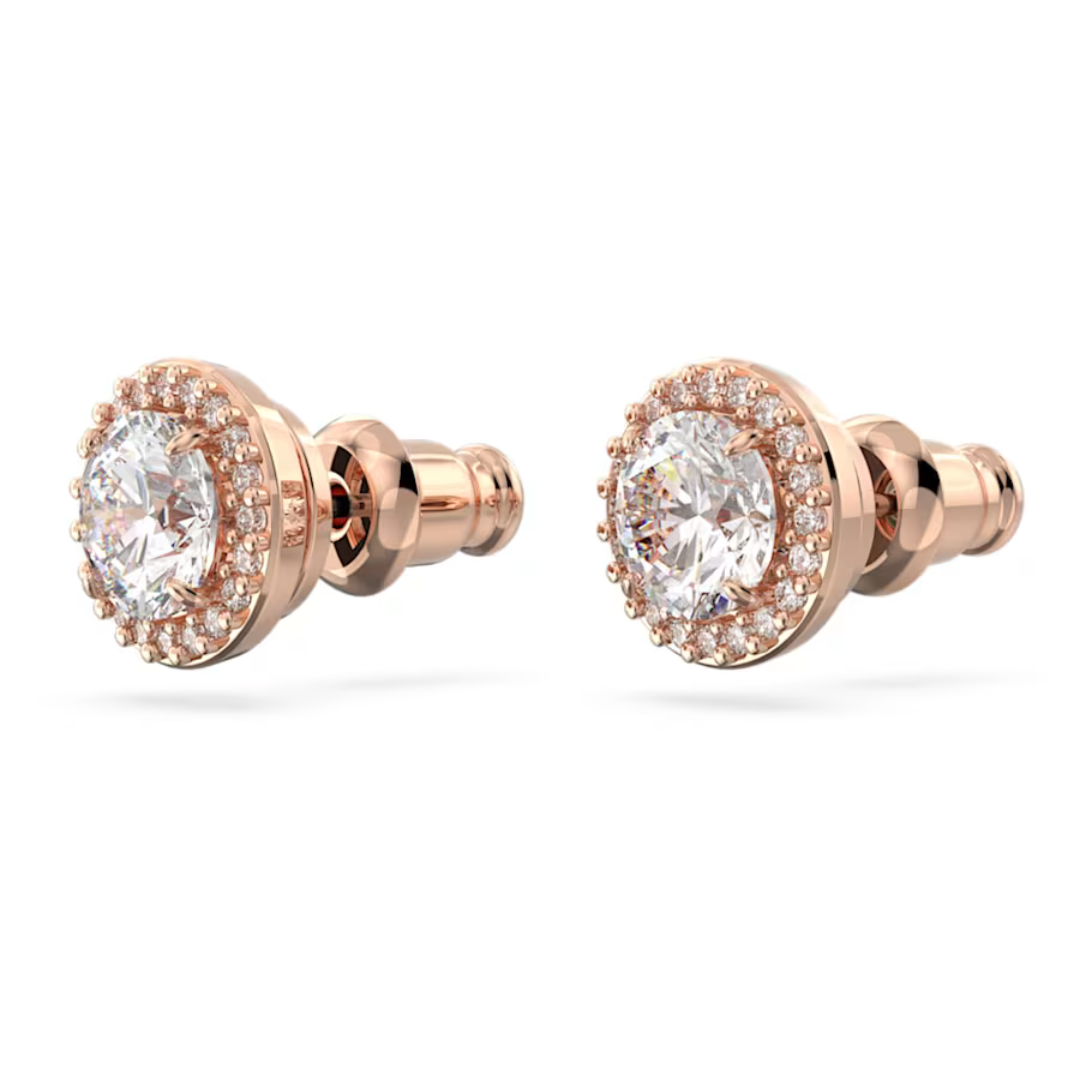 Swarovski Constella Pave Studs - Rose Gold